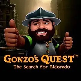 Logo of Gonzo's Quest from NetEnt at Magicspins Casino