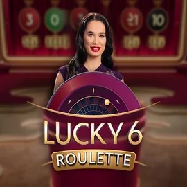 Official Live Casino logo: Lucky 6 Roulette by Pragmatic Play at Magicspins Casino