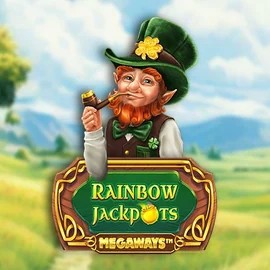 Rainbow Jackpots Megaways by Red Tiger Gaming, showcased at magicspins.eu.com – game logo